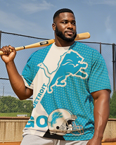 T-shirt à manches courtes pour hommes Lions grande taille